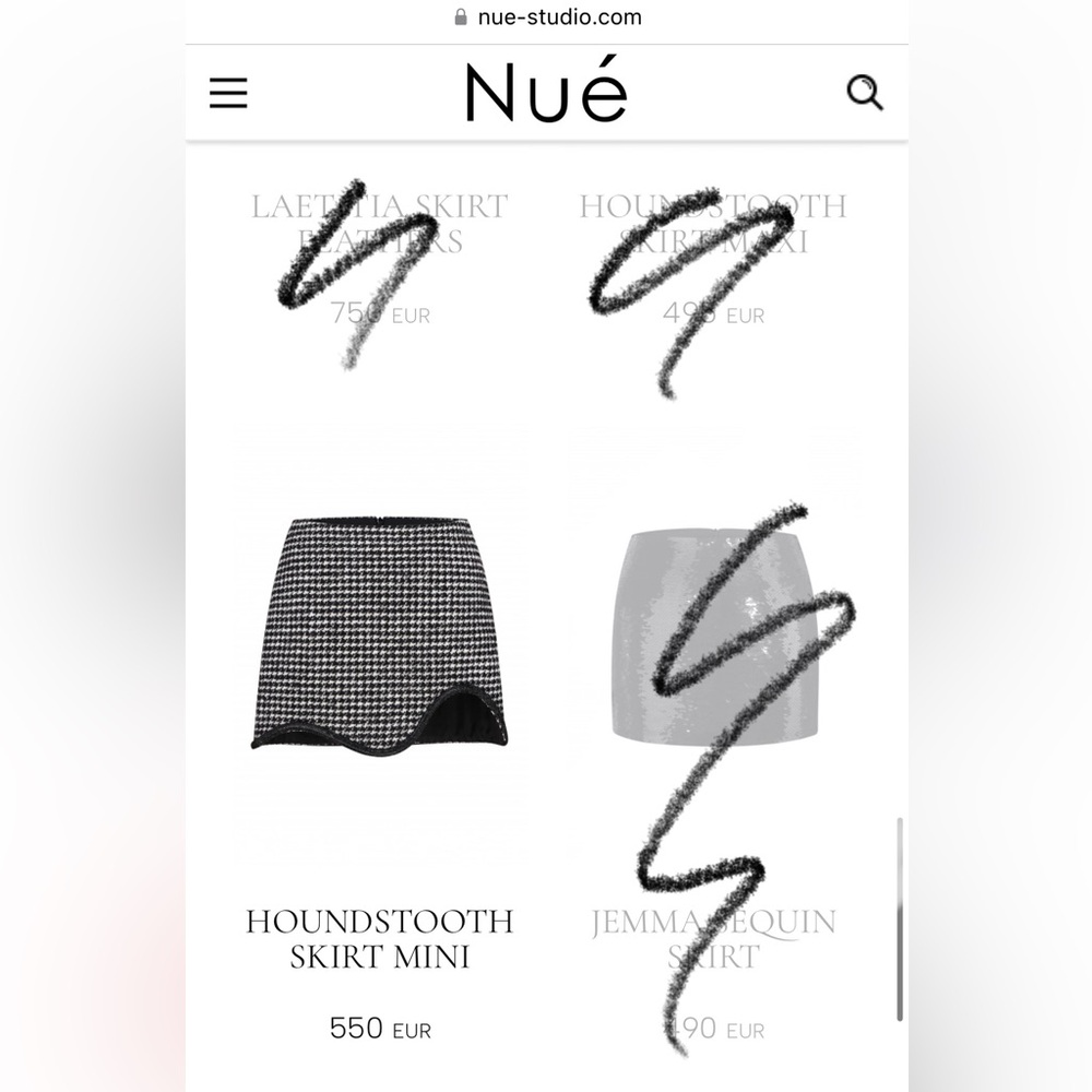 HOUNDSTOOTH CROPPED BLAZER and SKIRT - Picture 3 of 16